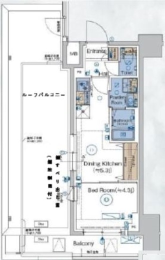 GENOVIA品川南大井 (ジェノヴィア品川南大井) 7階 間取り図