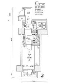 リヴシティ日本橋浜町 2階 間取り図