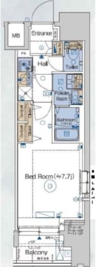 GENOVIA品川南大井 (ジェノヴィア品川南大井) 4階 間取り図