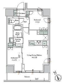 ONE ROOF RESIDENCE NISHI NIPPORI (ワンルーフレジデンス西日暮里) 1009 間取り図