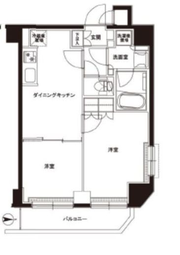 ルーブル綾瀬 7階 間取り図