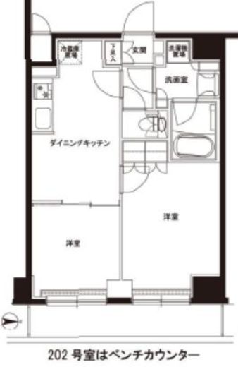 ルーブル綾瀬 5階 間取り図
