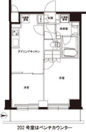 ルーブル綾瀬 6階 間取り図