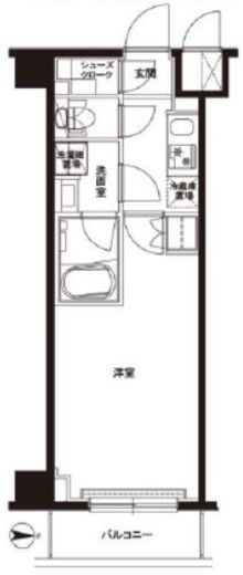 ルーブル綾瀬 6階 間取り図