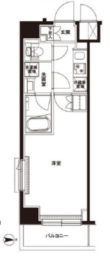 ルーブル綾瀬 3階 間取り図