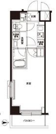 ルーブル綾瀬 6階 間取り図