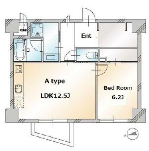 ドミールDuo自由が丘 3階 間取り図