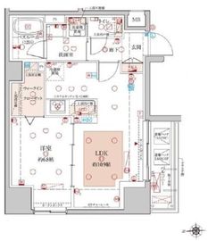 クレヴィスタ元浅草 5階 間取り図