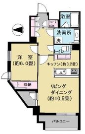 ミオカステーロ文京千駄木 10階 間取り図