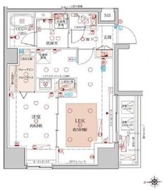 クレヴィスタ元浅草 6階 間取り図