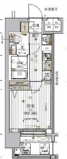 メインステージ東神奈川 7階 間取り図