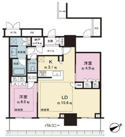 THE TOWER JUJO (ザ・タワー十条) 32階 間取り図