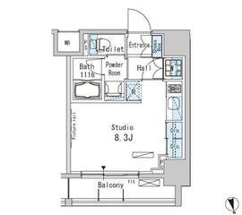 朝日江戸川橋マンション 506 間取り図