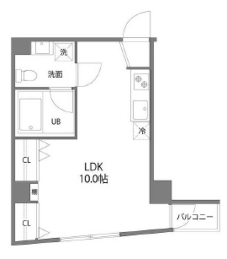 アイランドコート曙橋 201 間取り図