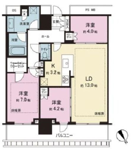 THE TOWER JUJO (ザ・タワー十条) 33階 間取り図