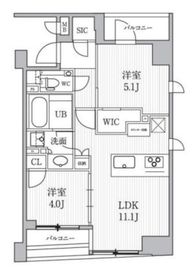シーズンフラッツ日本橋人形町プレミア 304 間取り図