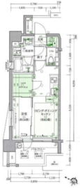 クリオ西横浜ブライトマークス 2階 間取り図