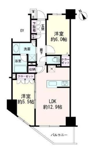 パレステージ藤沢シャインコート 11階 間取り図