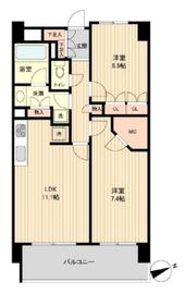HF若林公園レジデンス 404 間取り図