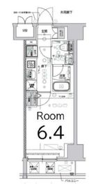 クレストタップ新横浜 8階 間取り図
