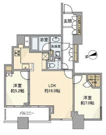 シティタワー高輪 10階 間取り図