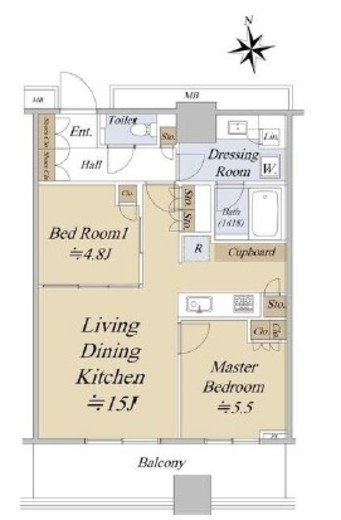 WORLD TOWER RESIDENCE 29階 間取り図
