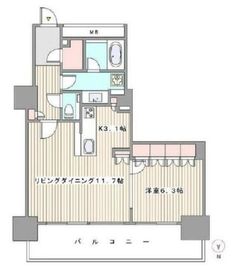 プライムパークス品川シーサイド ザ・タワー 27階 間取り図