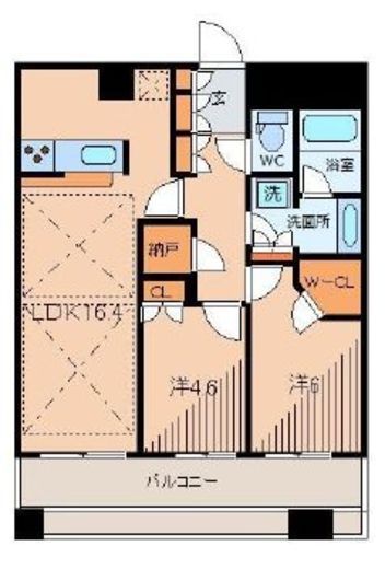 ラゾーナ川崎レジデンス 14階 間取り図