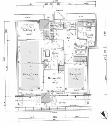 THE TOWER JUJO (ザ・タワー十条) 32階 間取り図