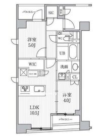 シーズンフラッツ日本橋人形町プレミア 301 間取り図