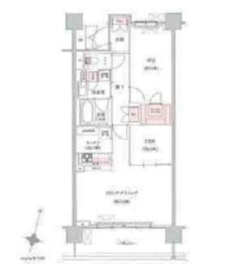 リージア経堂テラスガーデン 604 間取り図