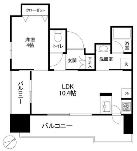 デュオシティ西日暮里ステーシア 12階 間取り図