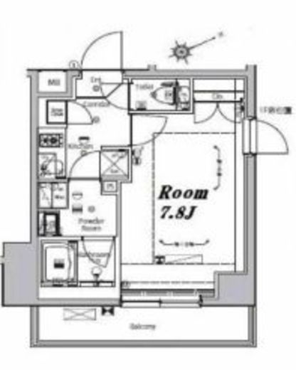 メイクスデザイン大森2 204 間取り図