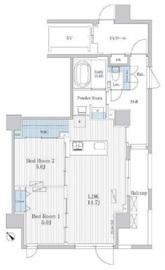 THE AKASAKA RESIDENCE S.O.A-the spirit of akasaka- 302 間取り図