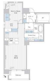 THE AKASAKA RESIDENCE S.O.A-the spirit of akasaka- 301 間取り図