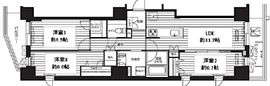 プレジールテアトル用賀 502 間取り図