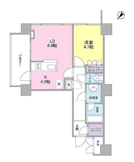 中目黒アリーナ 12階 間取り図