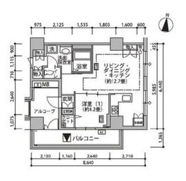 東雲キャナルコートCODAN 19-513 間取り図