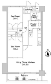 コンフォリア新子安 403 間取り図