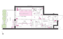 ZOOM西早稲田 1階 間取り図