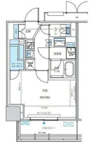リージア海老名ビナフロント 801 間取り図