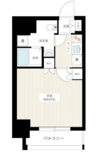 エルパティオ両国 8階 間取り図