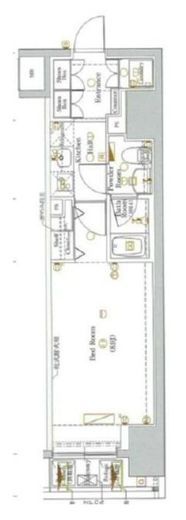 ブレシア銀座イースト 3階 間取り図