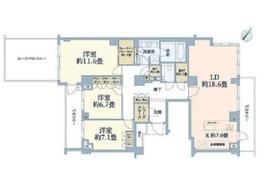 グランドメゾンThe山手253Garden 3階 間取り図