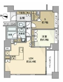 ディアナコート本郷弓町 5階 間取り図