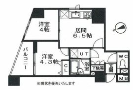 ルピナス麻布シティフォルム 4階 間取り図