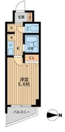 ドゥーエ西大島 606 間取り図