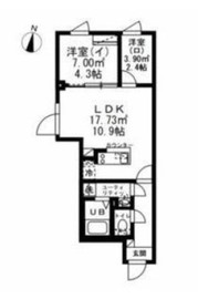 SOLASIAresidence西日暮里 (ソラシアレジデンス西日暮里) 2階 間取り図