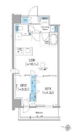 クレヴィアリグゼ西馬込 801 間取り図