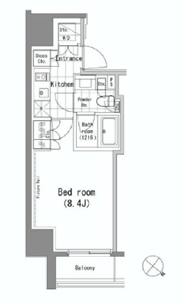 パークハビオ青山 703 間取り図